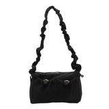 Women's Nylon Fabric New Casual Lightweight Multifunctional Crossbody Bag Single Shoulder Pleated Armpit Bag