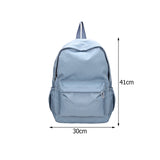 Simple Solid Color Backpacks Large Capacity Waterproof Ladies Shoulder Knapsacks Teenager Girls Bookbag Rucksacks Travel Backbag