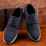 Chaussure Homme Suede Leather Men Shoes Oxford Casual  Classic Sneakers Comfortable Footwear Dress  Large Size Flats