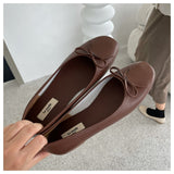 Fashion Leopard Flats Shoes Women Flat Ballerina Casual Slip On Soft Moccasin Round Toe Shallow Female Boat Shoe Dress Muje