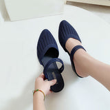 Fashion Women's Sandals  Mules Slippers For Beach Shoes Close Toe Women Heels Strappy Wedges Shoes For Women Plastic Sandals