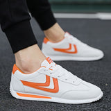 White Leather Sneakers Boys Sport Vulcanized Shoes Men Comforthable Spring Sneakers Mens Casual Shoes  Fashion School Tennis