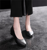 Women Ballet Shoes Black Women Wedges Casual PU leather Shoes Office Work Boat Shoes Cloth Sweet Loafers Womens Classics Shoes