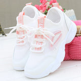 Pphmm Female Autumn New Mesh Breathable Casual Sports Shoes White Korean Student Women Lolita Sneakers Anime Kawaii Cute Casual