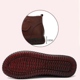 New Women's Real Leather Ankle Boots Thick Bottom Plush Shoes Women Winter Warm Shoes Fashion Cool Footwear Size 34-41