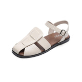 women's flat sandals fashion brand design Banquet and work office summer outdoor outing sandals Plus size shoes 41-43