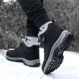 Boots Men's Women Slip On Winter Shoes For Men Waterproof Ankle Boots Winter Boots Male Snow Botines Hiking Boots Femininas