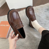 loafers Lolita Brown Cosplay Shoes Women Uniform Shoes Uwabaki Japanese JK Round Toe Women Girls School Students mary janes