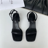 Fashion Design Sandals Women Thick Heel Casual Ladies Open Toe Shoes Sexy Party Sandal Ankle Strap Summer Mujer