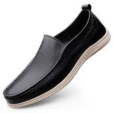 Genuine Leather Men Casual Shoes Luxury Brand Mens Loafers Moccasins Breathable Slip on Italian Cow Leather Shoes 2023 New