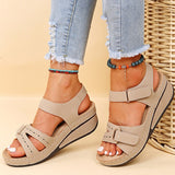 Wedge Heeled Sandals Women Summer  Casual Open Toe Platform Gladiator Sandals Woman Plus Size 43 Non Slip Beach Shoes Mujer