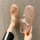 Plastic Sandals Women Summer Shoes Free Shipping Promotion Ladies Casual Flat Hollow Jelly Sandal Beach Shoes