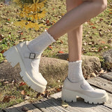 Women Mary Jane Shoes Woman Vintage Girls High Heel Platform Lolita Shoes Japanese Style College Student Shoes Big Size 43 Pumps