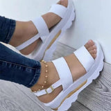 Fashion Wedge Female Platform Buckle Strap Street Summer Outdoor Shoes Punk Beach Wedges Women Sandals Sandalias De Mujer