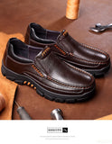 Genuine Leather Shoes Men Loafers Soft Cow Leather Men Casual Shoes New Male Footwear Black Brown Slip-on