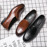 Loafers Wedding Men Shoes Solid Color Fashion Driving Shoes Business Casual Party Daily Versatile Simple Classic Dress Shoes