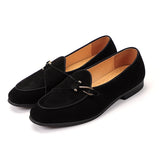 Fashion Men's Suede Genuine Leather Casual Shoes Mens Buckle Party Wedding Loafers Moccasins Men Light Comfortable Driving Flats