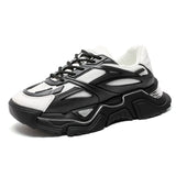 Trendy Green Mens Fashion Sneakers  Superstar Shoes Streetwear Men's Chunky Sneakers Casual Designer Platform Mens Trainers