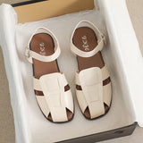 women's flat sandals fashion brand design Banquet and work office summer outdoor outing sandals Plus size shoes 41-43