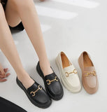 Shoes for Woman Low Heel Elegant Women's Summer Footwear Platform Black Loafers Comfortable Fashion Shoe Stylish