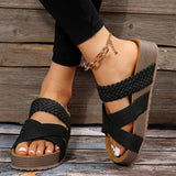 Fashion Flatform Cork Sandals Women Summer Non Slip Platform Clogs Slippers Female Thick Bottom Outdoor Slides Shoes Woman