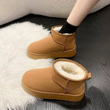 New Classic Thickened Fluff Women's Snow Boots Comfortable Warm Ankle Boots Women Winter Ladies Shoes Chunky Botas Mujer