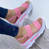 Fashion Wedge Female Platform Buckle Strap Street Summer Outdoor Shoes Punk Beach Wedges Women Sandals Sandalias De Mujer