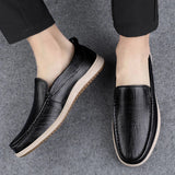 Genuine Leather Men Casual Shoes Luxury Brand Mens Loafers Moccasins Breathable Slip on Italian Cow Leather Shoes 2023 New