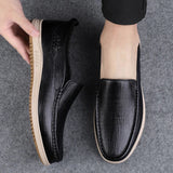 Genuine Leather Men Casual Shoes Luxury Brand Mens Loafers Moccasins Breathable Slip on Italian Cow Leather Shoes 2023 New