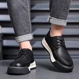 Men's Shoes Leather Casual Shoes High quality Wear-Resistant Sneakers Brand Italian Designer Flat Loafers Driving Shoes
