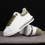 Luxury Men's Shoes 35~44 Designer Fashion Brand Men Vulcanized Couple Lace-up White Casual Shoes Women Sneakers Real air cushion