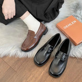 loafers Lolita Brown Cosplay Shoes Women Uniform Shoes Uwabaki Japanese JK Round Toe Women Girls School Students mary janes