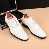 Men's Classic British Business Leather Shoes Mens Retro Derby Shoe Dress Office Flats Men Wedding Party Oxfords EU Size 37-48