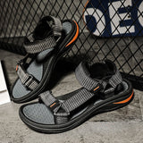 Men Summer Sandals Outdoor Casual Sandals Comfortable Beach Aqua Shoes Non-slip Light Weight Breathable Sandals Summer Slippers